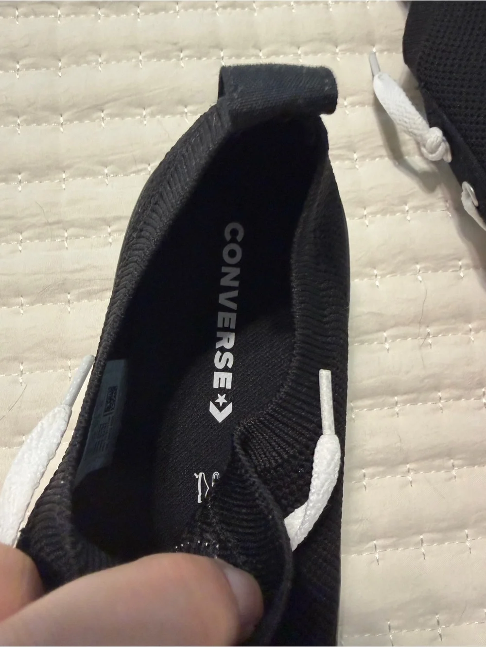 Girls Converse All Star Black Low-Top Sneakers with White Accents